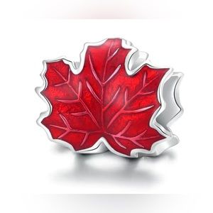 Maple /Canada /Autumn /Charm /Fits on Pandora bracelet or necklace silver 925